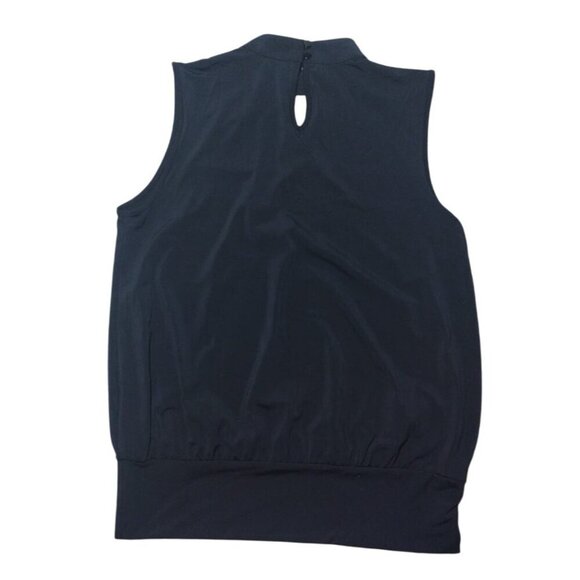 Adrienne Vittadini Sleeveless Black Top With Embellished Collar, Size S, NWT. - Picture 2 of 9